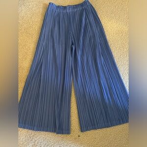 ISSEY MIYAKE pleats please trousers in blue